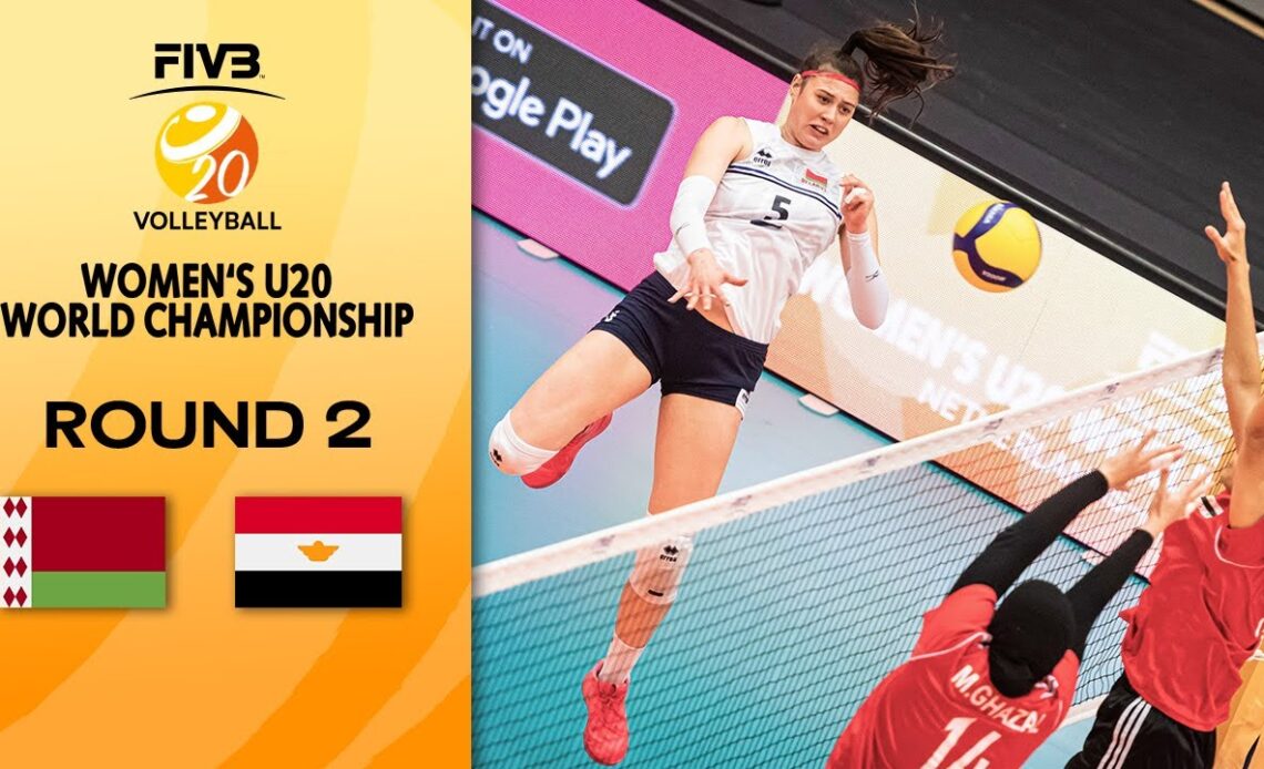 BLR vs. EGY - Full Match | Round 2 | Women's U20 Volleyball World Champs 2021