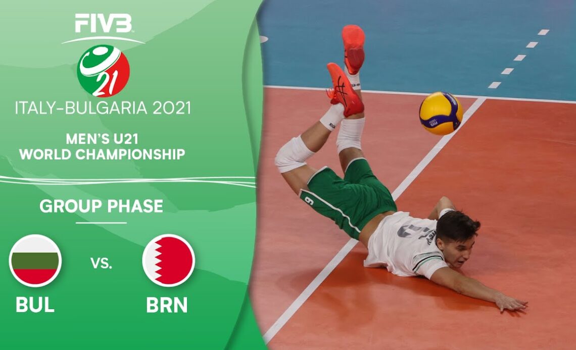 BUL vs. BRN - Pre-Round | Full Match - Men's U21 Volleyball World Champs 2021