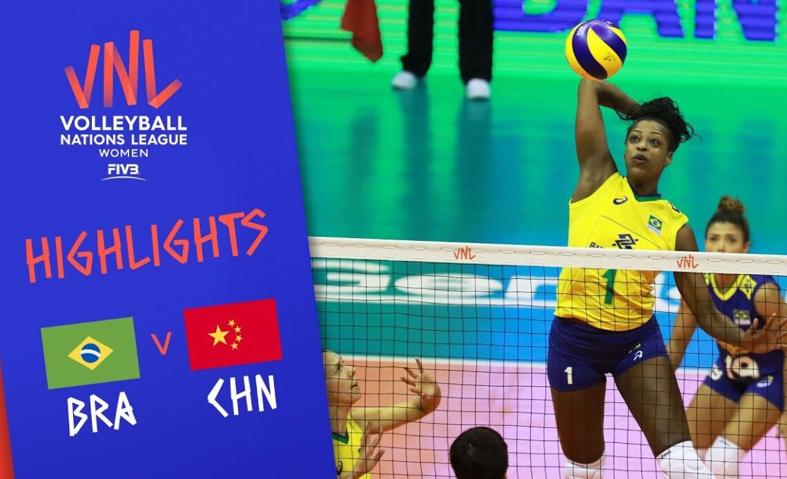 Brazil vs. China -  Highlights Women | Week 1 | Volleyball Nations League 2019