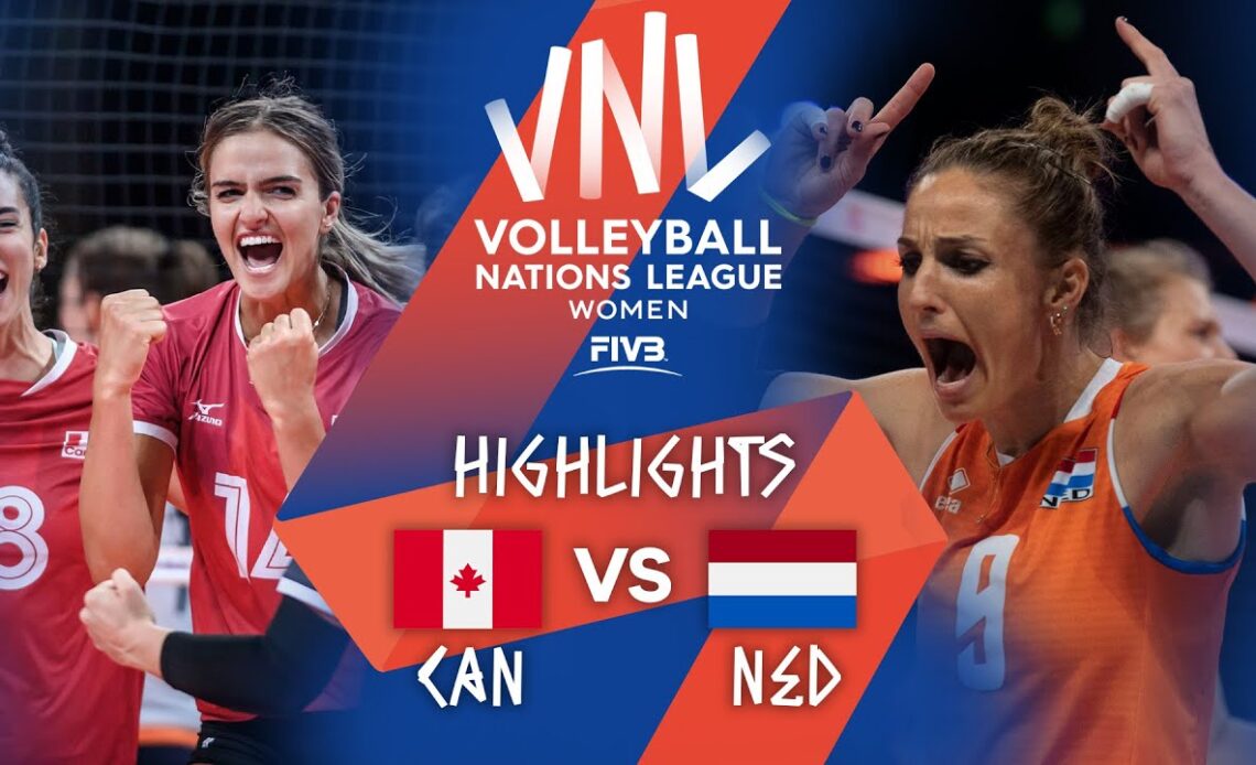 CAN vs. NED - Highlights Week 3 | Women's VNL 2021