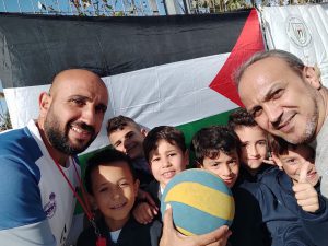 CHILDREN CELEBRATE 12TH ANNIVERSARY OF MINI-VOLLEYBALL ESTABLISHMENT IN PALESTINE