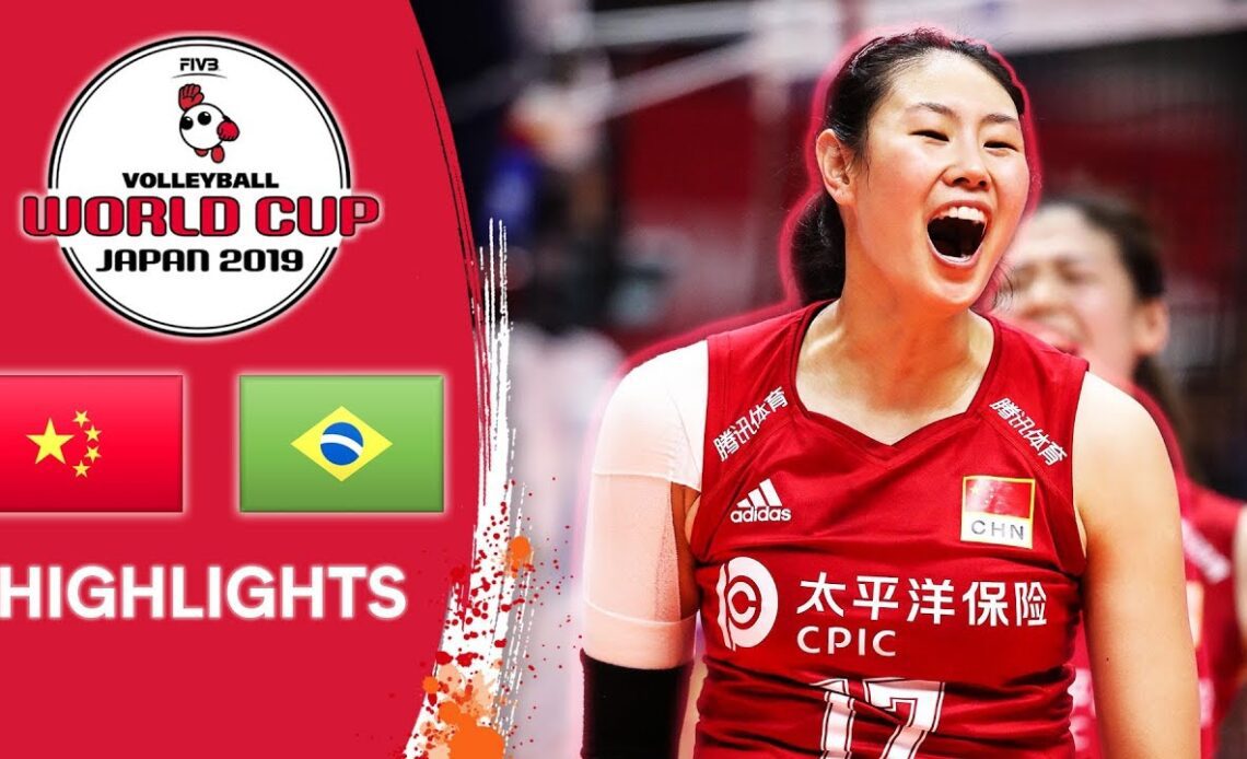 CHINA vs. BRAZIL - Highlights | Women's Volleyball World Cup 2019