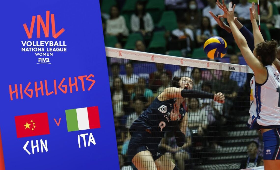 CHINA vs. ITALY -  Highlights Women | Week 3 | Volleyball Nations League 2019