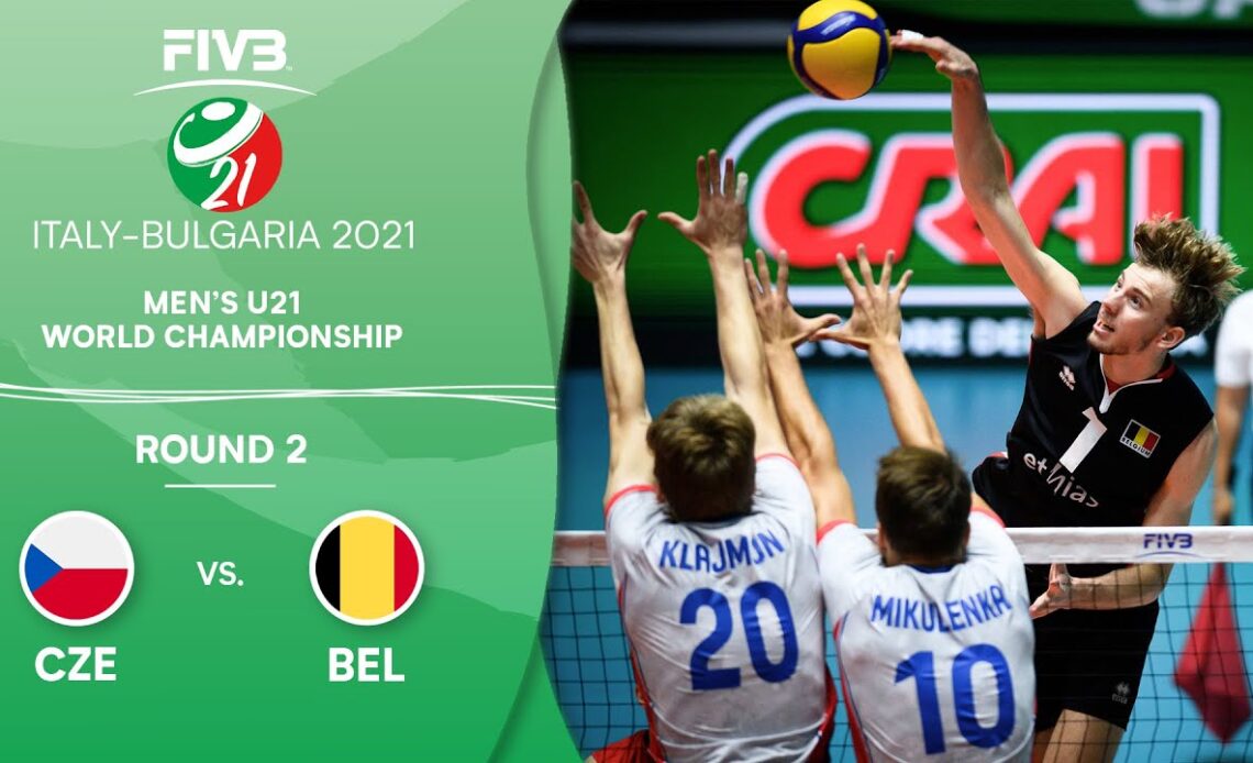 CZE vs. BEL - Round 2 | Full Game | Men's U21 Volleyball World Champs 2021