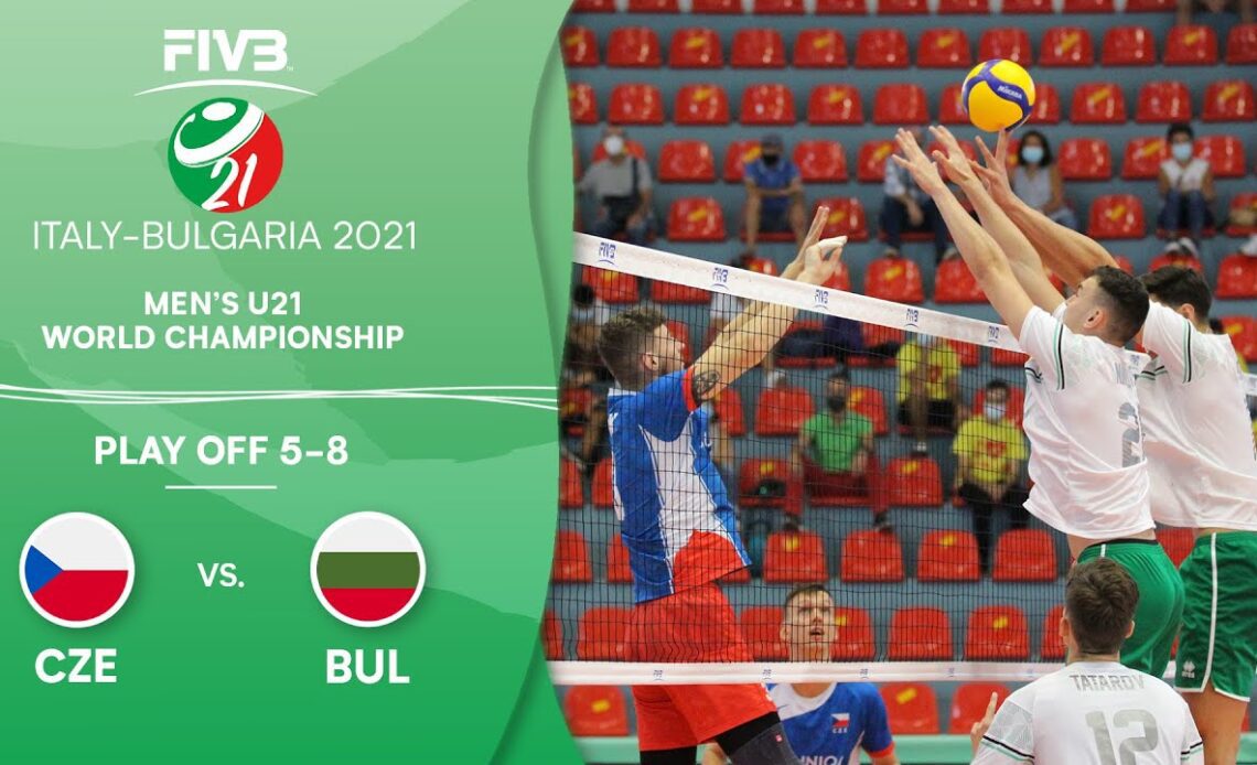 CZE vs. BUL - Play Off 5-8 | Men's U21 Volleyball World Champs 2021