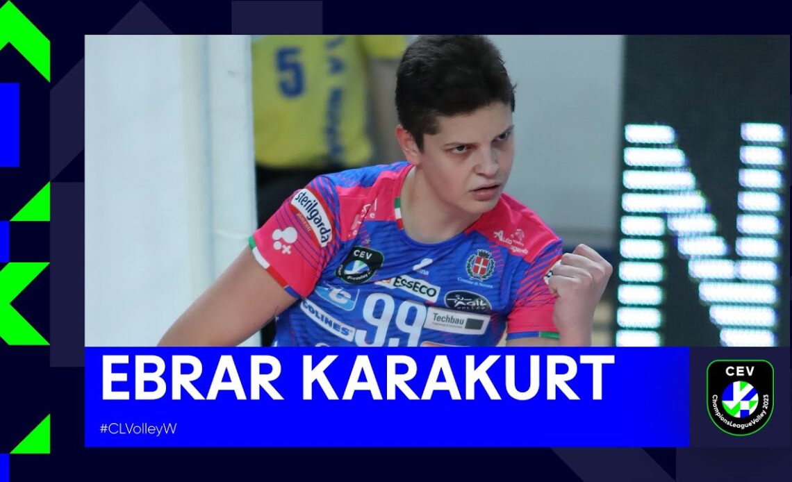 Ebrar Karakurt Monster Performance in the CEV Champions League Volley! 32 points and MVP