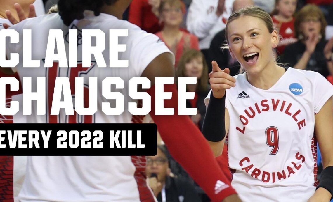 Every Claire Chaussee kill in the 2022 NCAA volleyball tournament