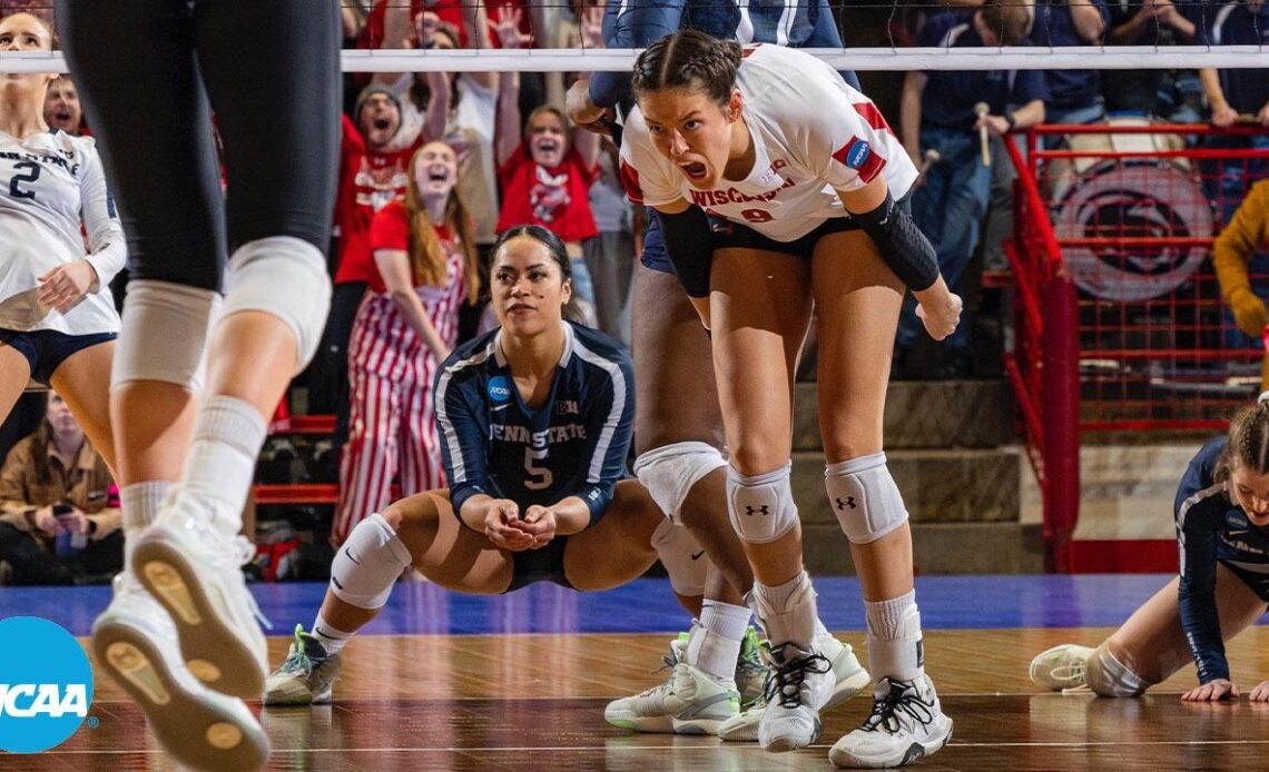 Full 5th set between Wisconsin-Penn State in 2022 NCAA volleyball regional semifinals