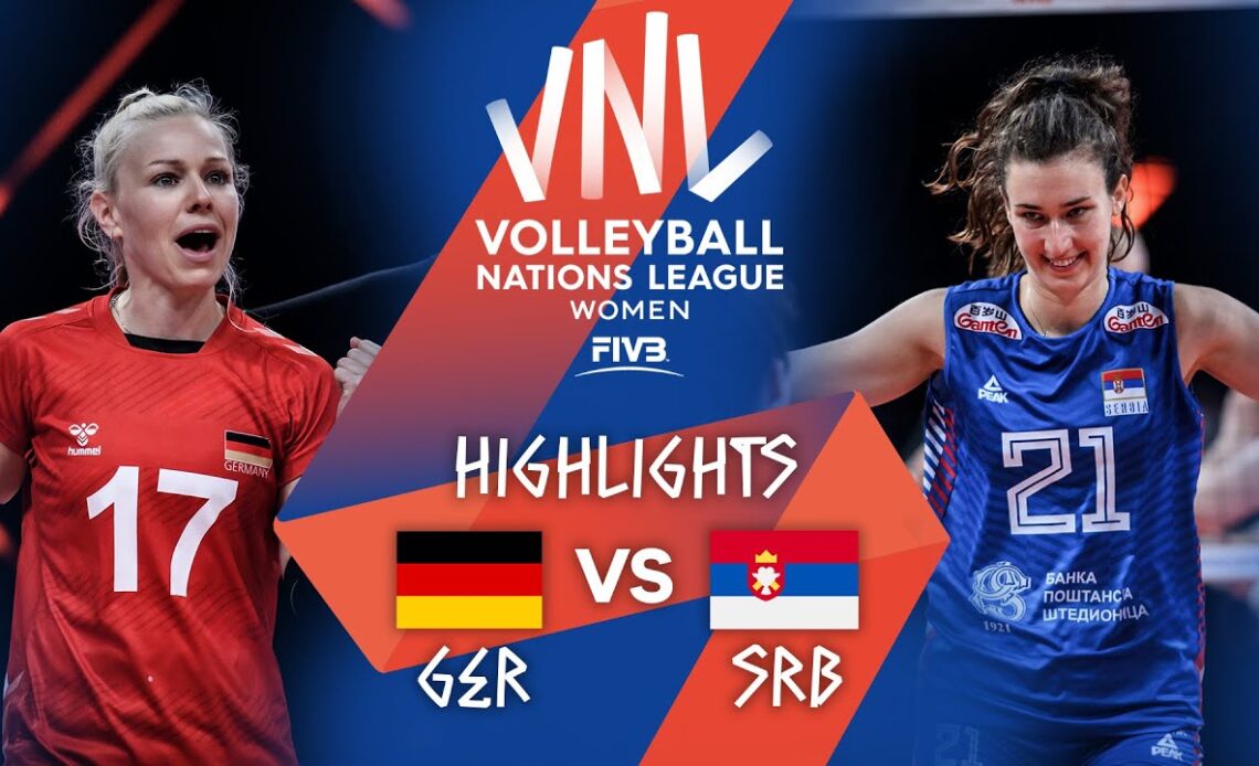 GER vs. SRB - Highlights Week 5 | Women's VNL 2021