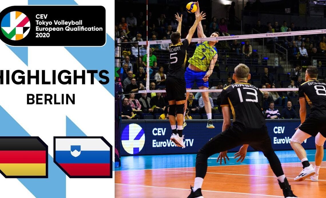 Germany vs. Slovenia - Highlights | CEV Men's Tokyo Volleyball Qualification 2020