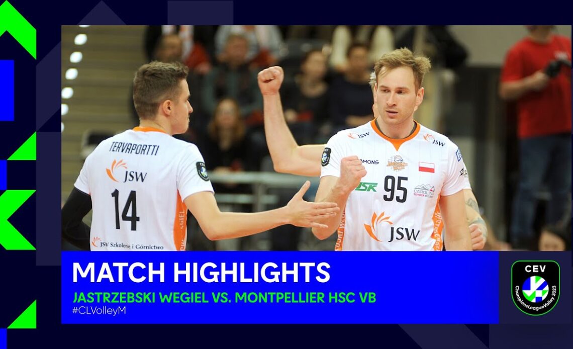 Highlights | Jastrzebski Wegiel vs. Montpellier Hsc Vb | CEV Champions League Volley 2023