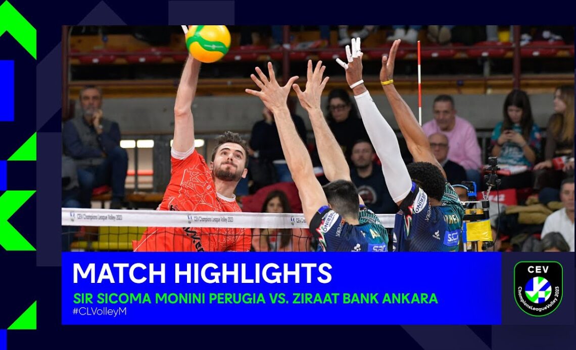 Highlights | Sir Sicoma Monini Perugia vs. Ziraat Bank Ankara  | CEV Champions League Volley 2023