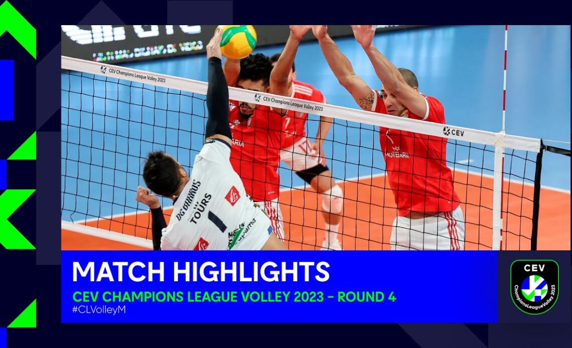 Highlights | Sport LISBOA e Benfica vs. TOURS VB | CEV Champions League Volley 2023