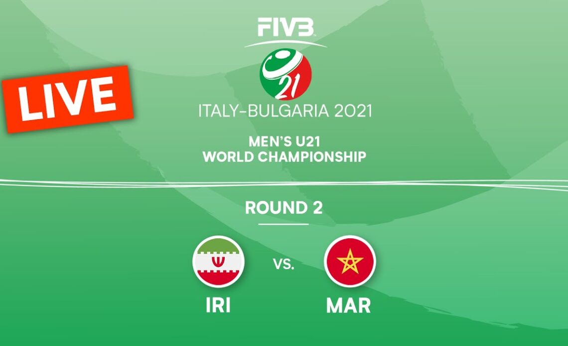 IRI vs. MAR - Round 2 | Full Game | Men's U21 Volleyball World Champs 2021