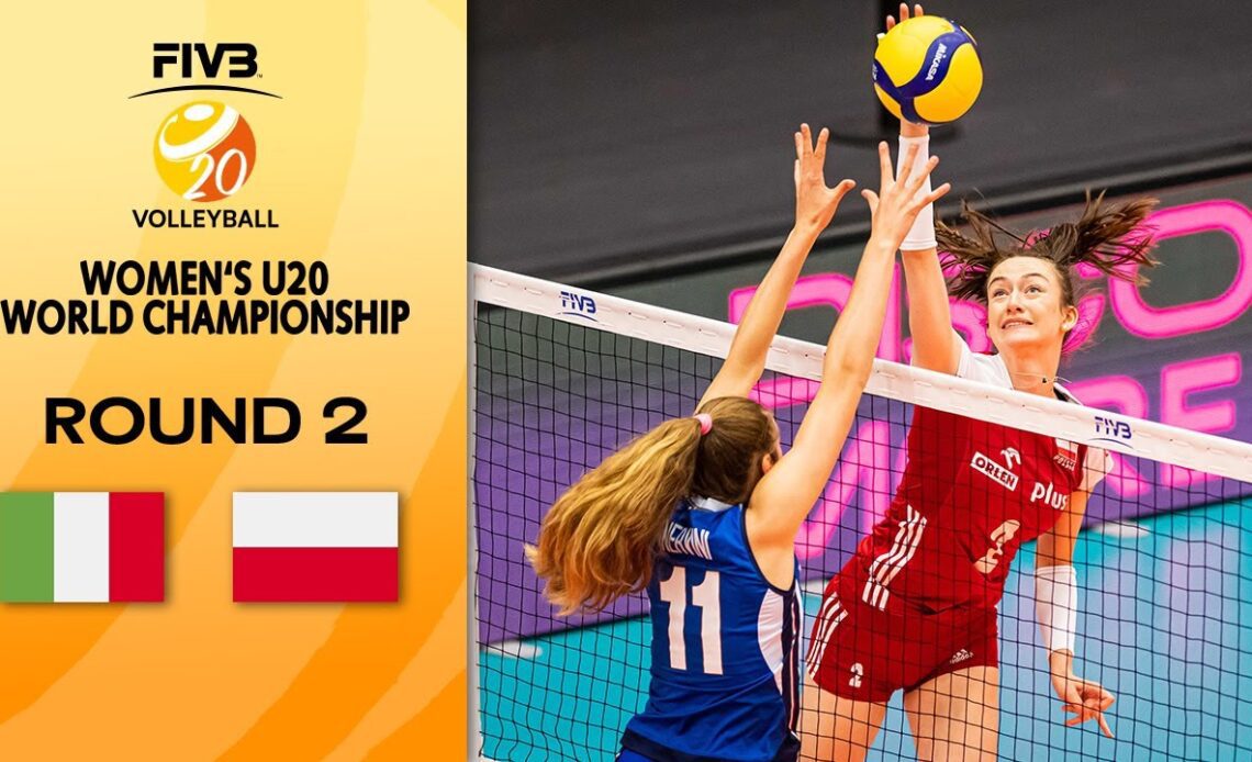 ITA vs. POL - Full Match | Round 2 | Women's U20 Volleyball World Champs 2021