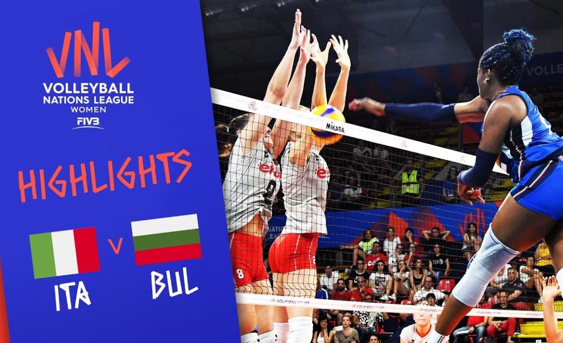 ITALY vs. BULGARIA - Highlights Women | Week 4 | Volleyball Nations League 2019