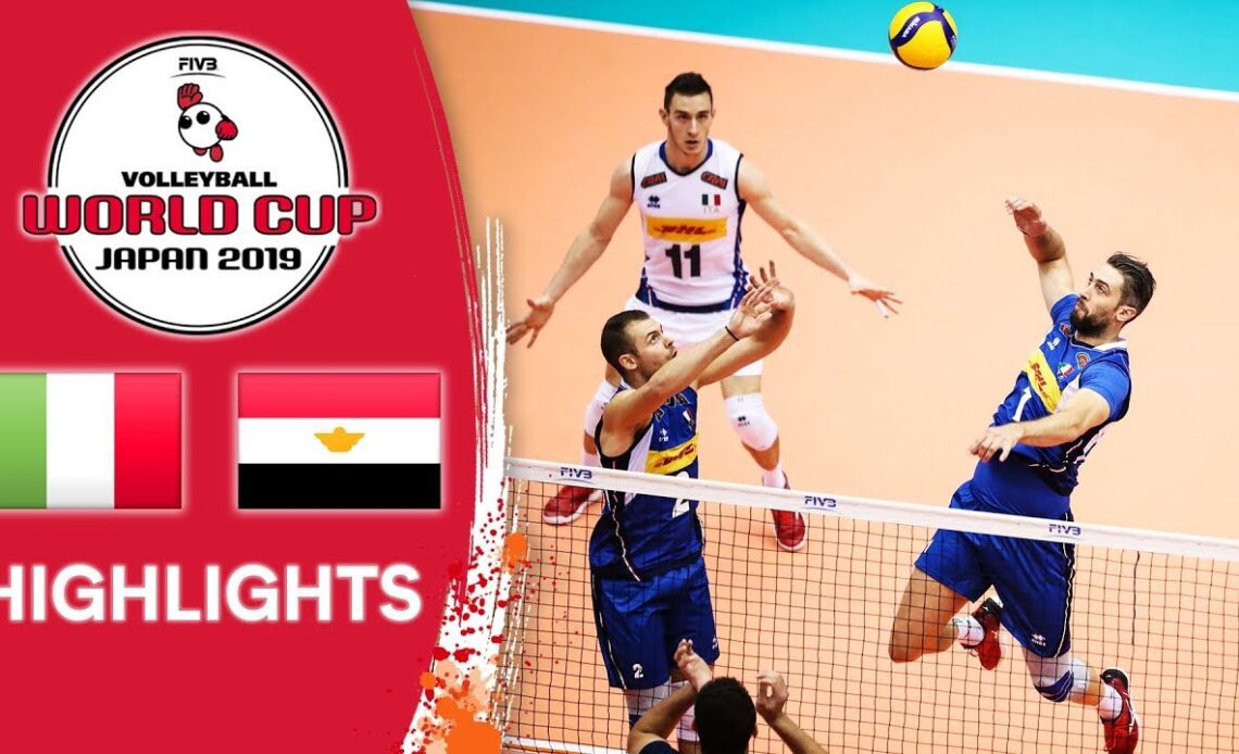 ITALY vs. EGYPT - Highlights | Men's Volleyball World Cup 2019