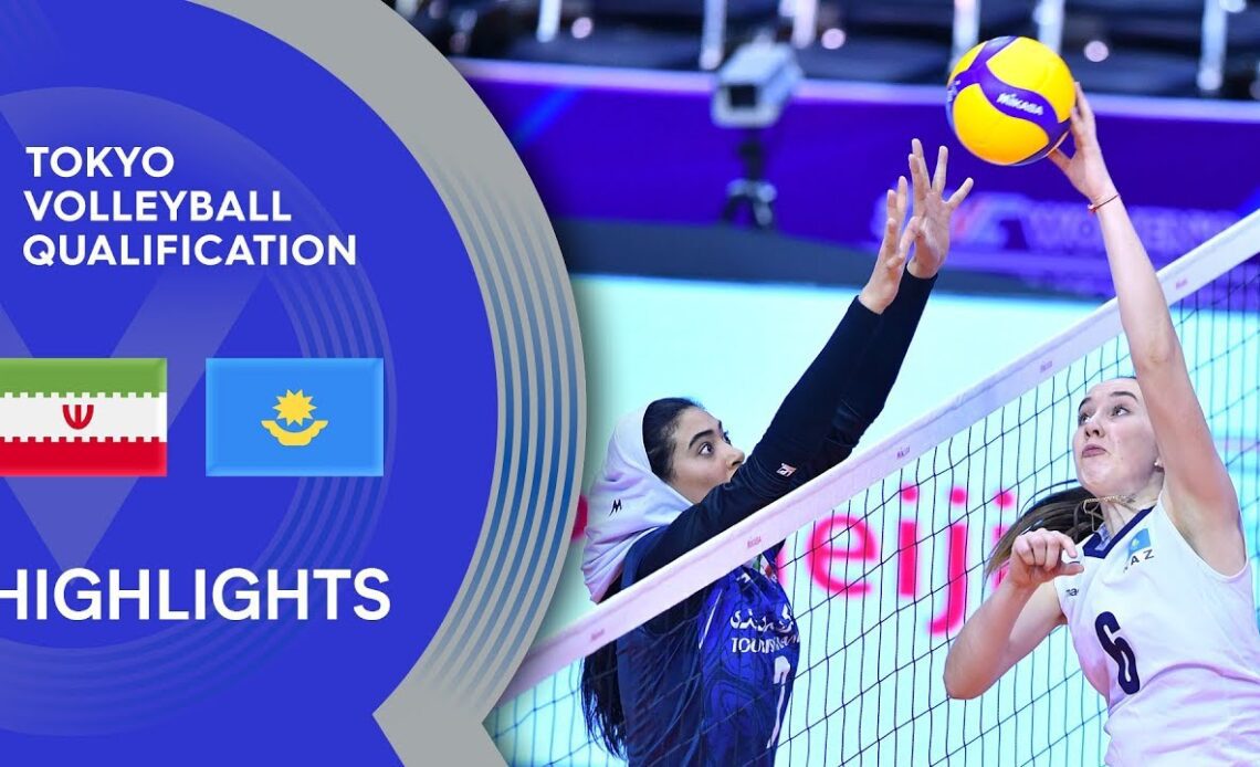 Iran vs. Kazakhstan - Highlights | AVC Women's Tokyo Volleyball Qualification 2020