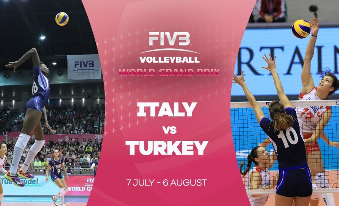 Italy v Turkey highlights - FIVB World Grand Prix