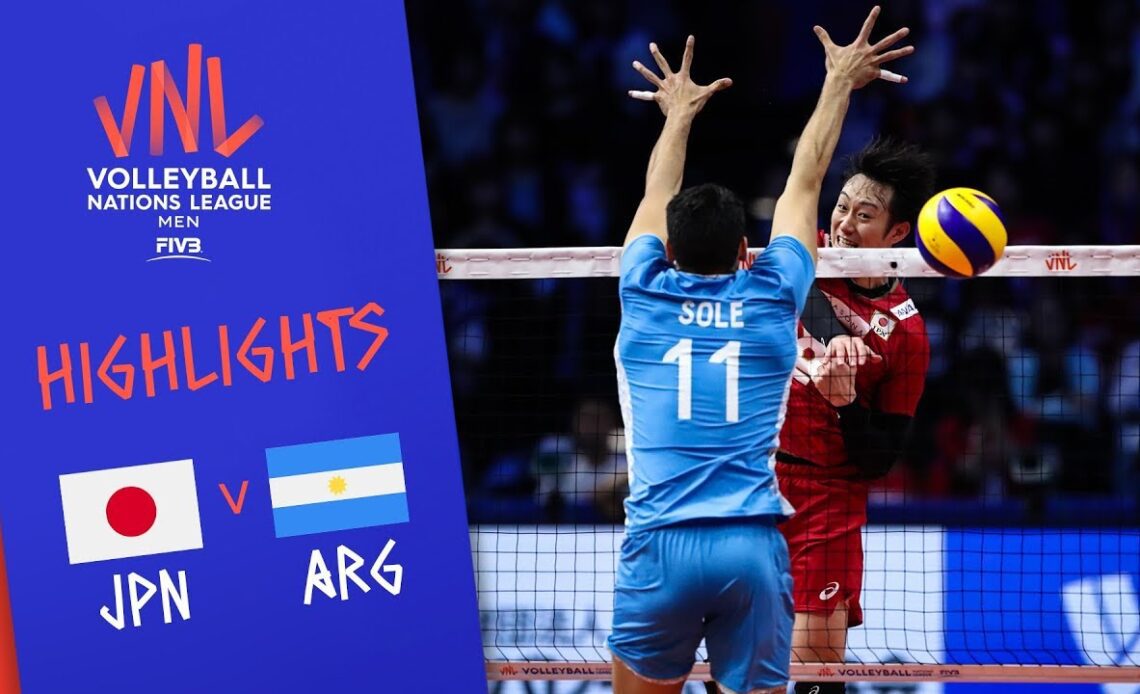 JAPAN vs. ARGENTINA -  Highlights Men | Week 2 | Volleyball Nations League 2019