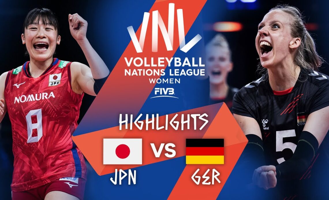 JPN vs. GER - Highlights Week 5 | Women's VNL 2021