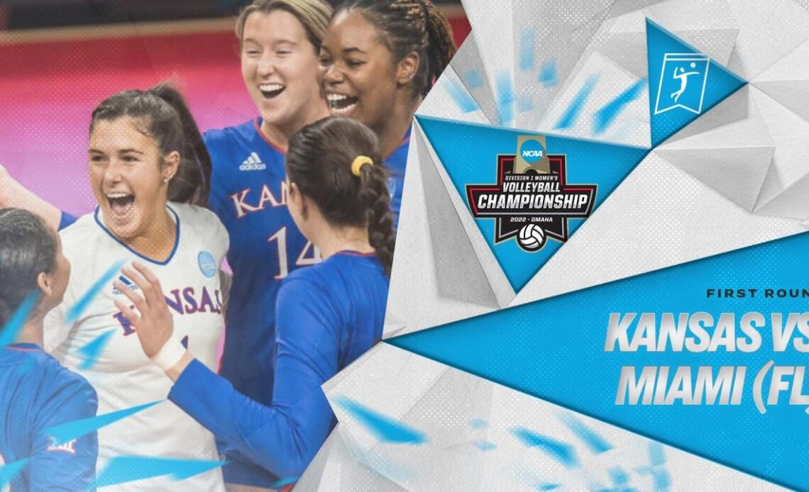 Kansas vs. Miami: 2022 NCAA volleyball first round highlights