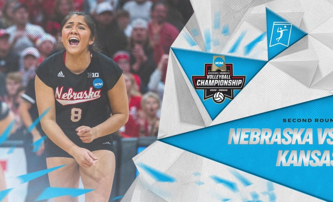 Nebraska vs. Kansas: 2022 NCAA volleyball second round highlights