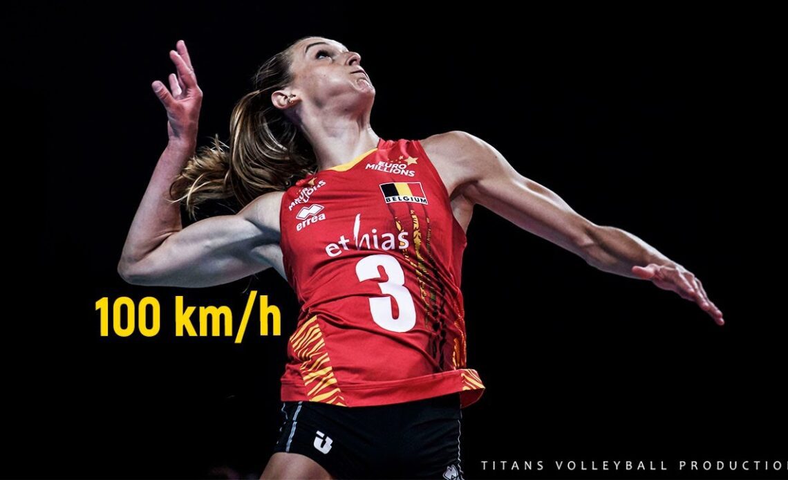 Powerful Spikes by Britt Herbots 100 km/h 😱 | World Championship 2022