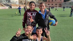 QALANDIA ELEMENTARY SCHOOL FOR BOYS 1 IN PALESTINE HOLDS MINI VOLLEYBALL FESTIVAL