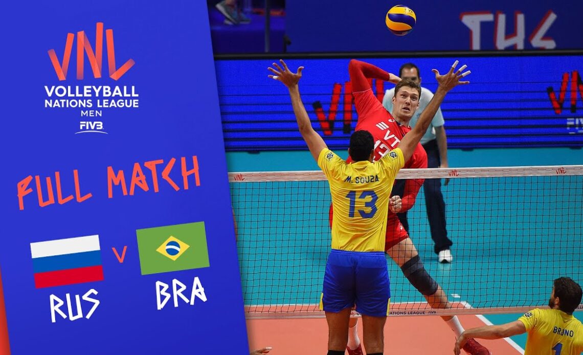 Russia v Brazil - Full Match - Semi Final | Men's VNL 2018