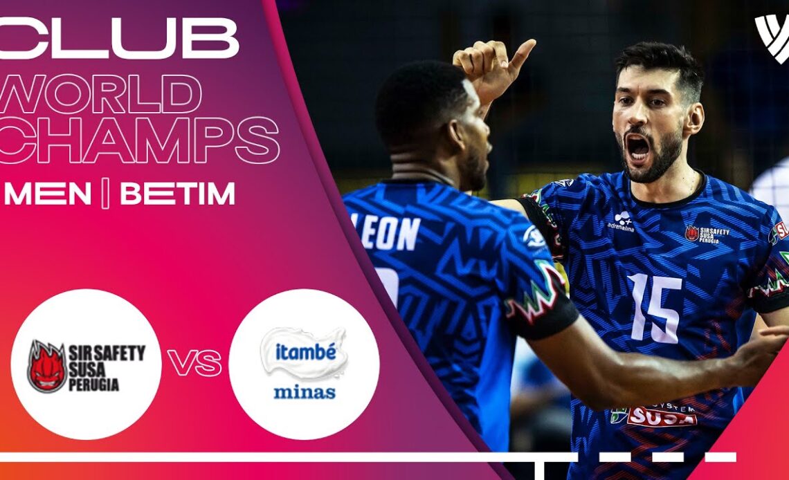 SIR Safety SUSA Perugia VS. Itambé Minas - Match Highlights | Club World Champs 🌎🏐