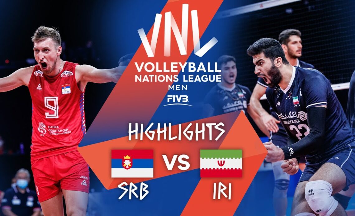 SRB vs. IRI - Highlights Week 3 | Men's VNL 2021