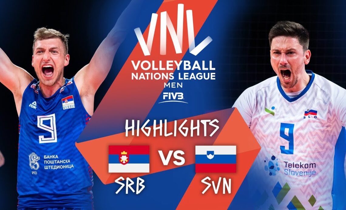 SRB vs. SLO - Highlights Week 1 | Men's VNL 2021