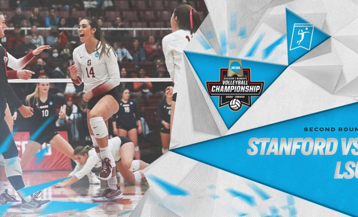 Stanford vs. LSU: 2022 NCAA volleyball second round highlights