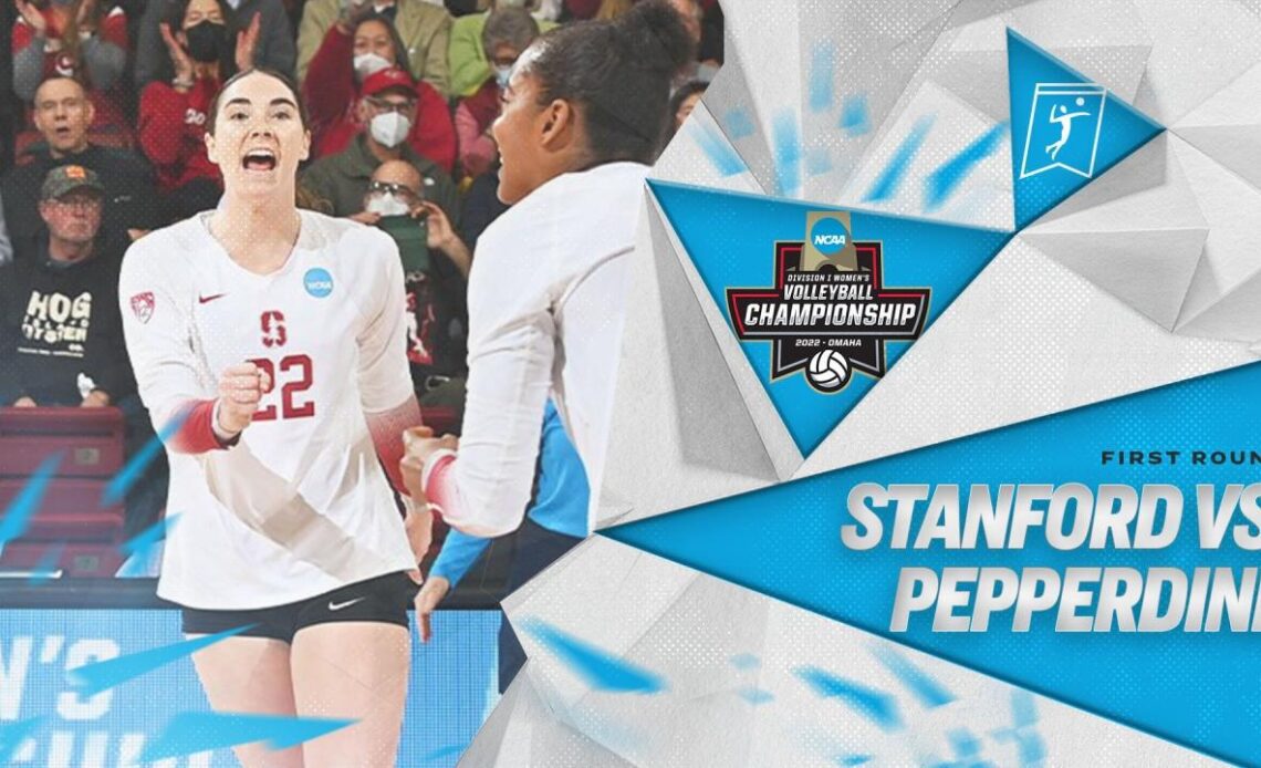 Stanford vs. Pepperdine: 2022 NCAA volleyball first round highlights