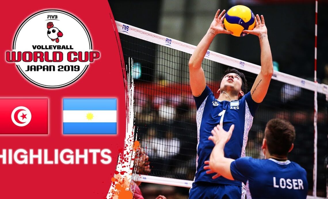 TUNISIA vs. ARGENTINA - Highlights | Men's Volleyball World Cup 2019