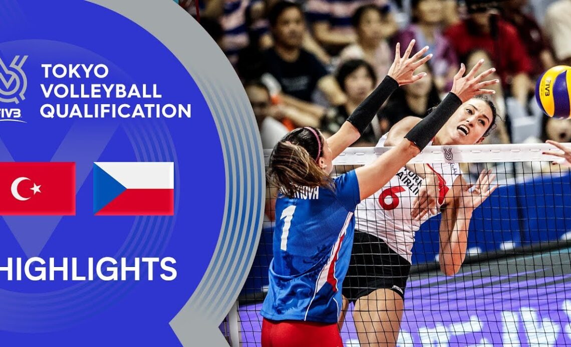 TURKEY vs. CZECH REPUBLIC - Highlights Women | Volleyball Olympic Qualification 2019