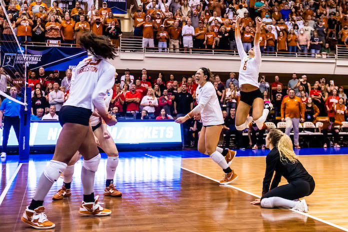 Texas gets past Ohio State in four to make NCAA semifinals