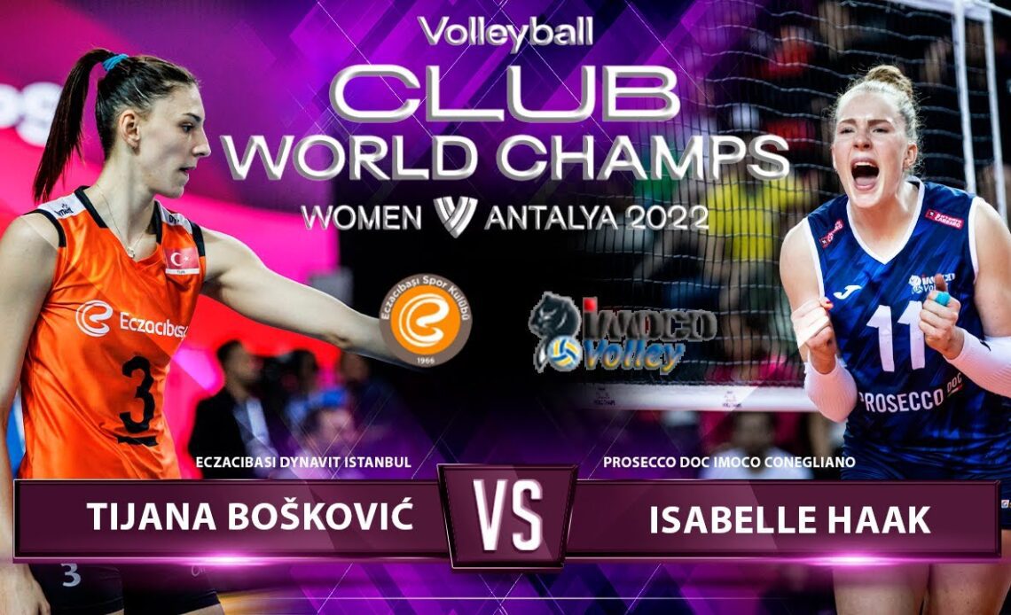 Tijana Bošković vs Isabelle Haak | ECZ vs CON | Highlights | World Club Championship 2022 | HD