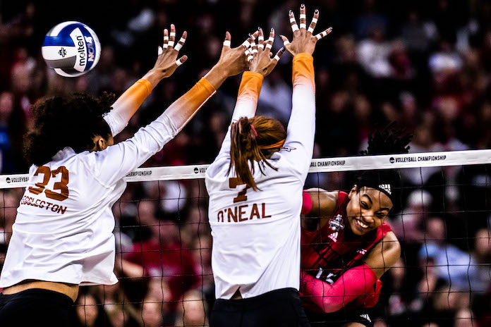 Too much Texas as Longhorns sweep Louisville for NCAA volleyball title