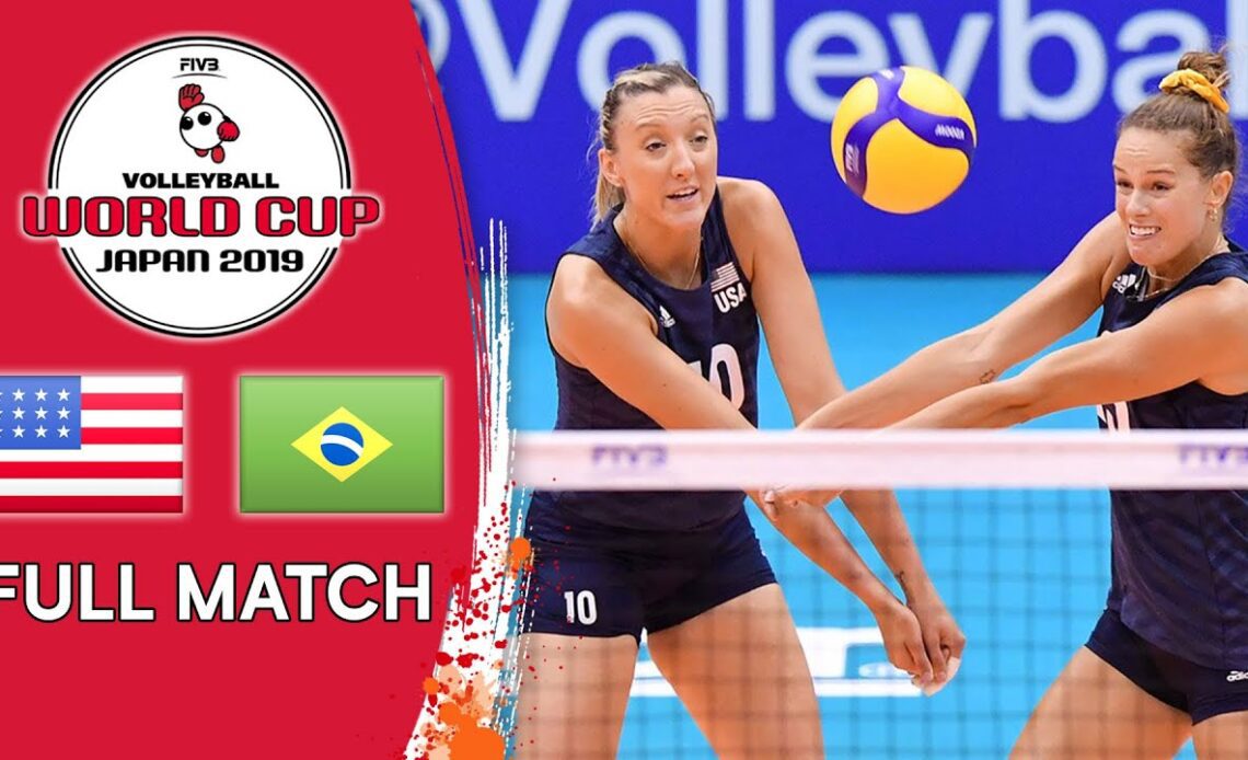 USA 🆚 Brazil - Full Match | Women’s Volleyball World Cup 2019