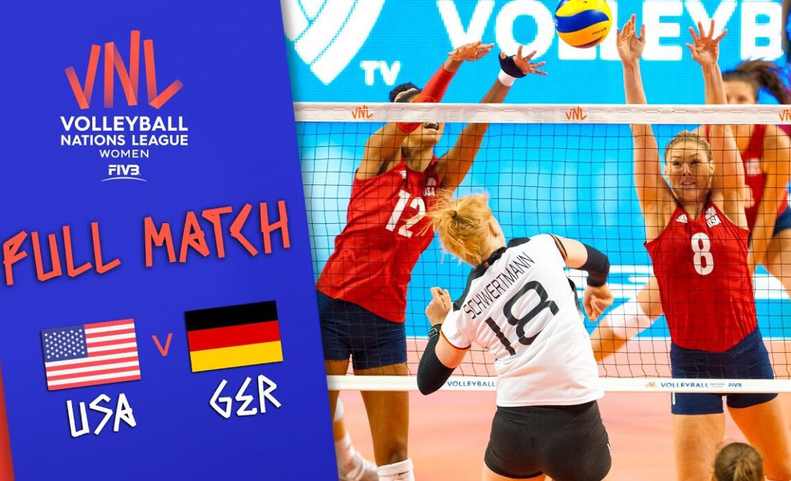 USA 🆚 Germany - Full Match | Women’s Volleyball Nations League 2019