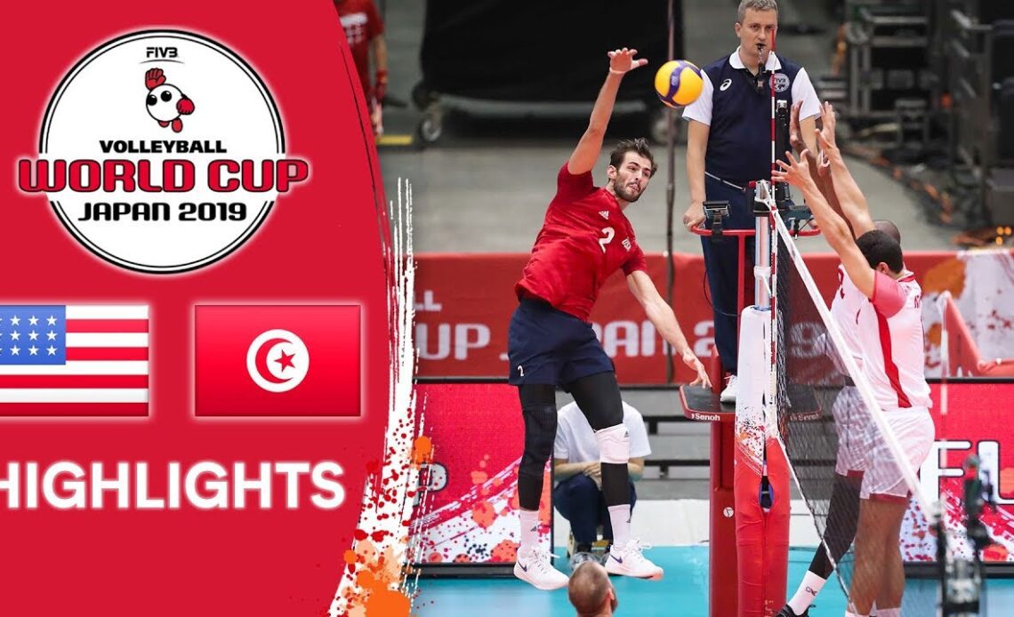 USA vs. TUNISIA - Highlights | Men's Volleyball World Cup 2019