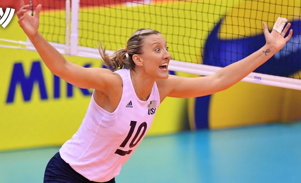 USA's Captain Jordan Larson is hungry for more!🔥  | Spike Height: 302cm | Highlights Volleyball