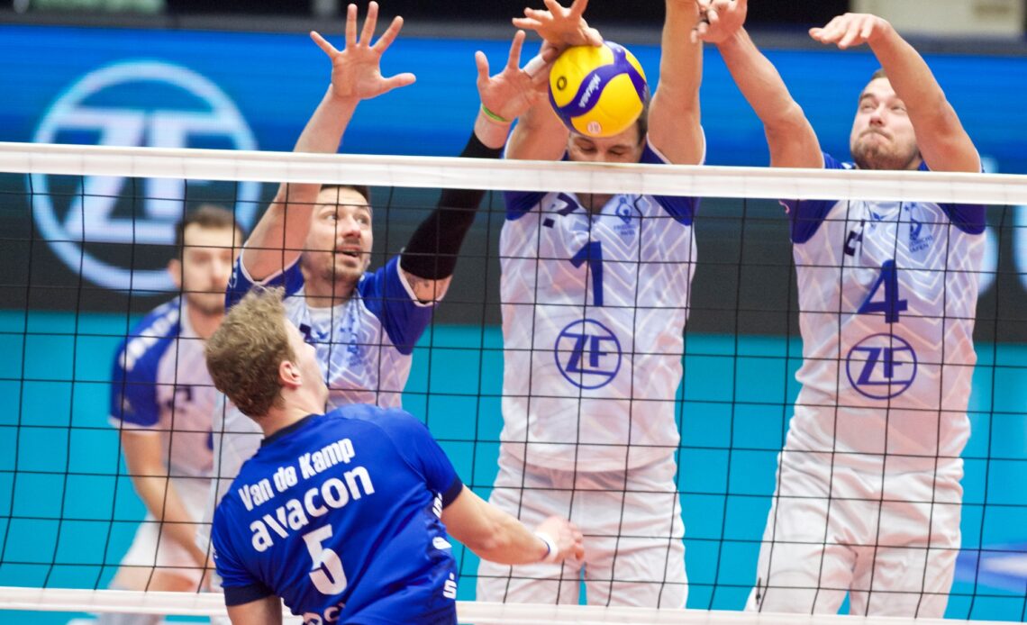 WorldofVolley :: GER M: In a big clash between the second and third placed teams, Friedrichshafen defeated Lüneburg