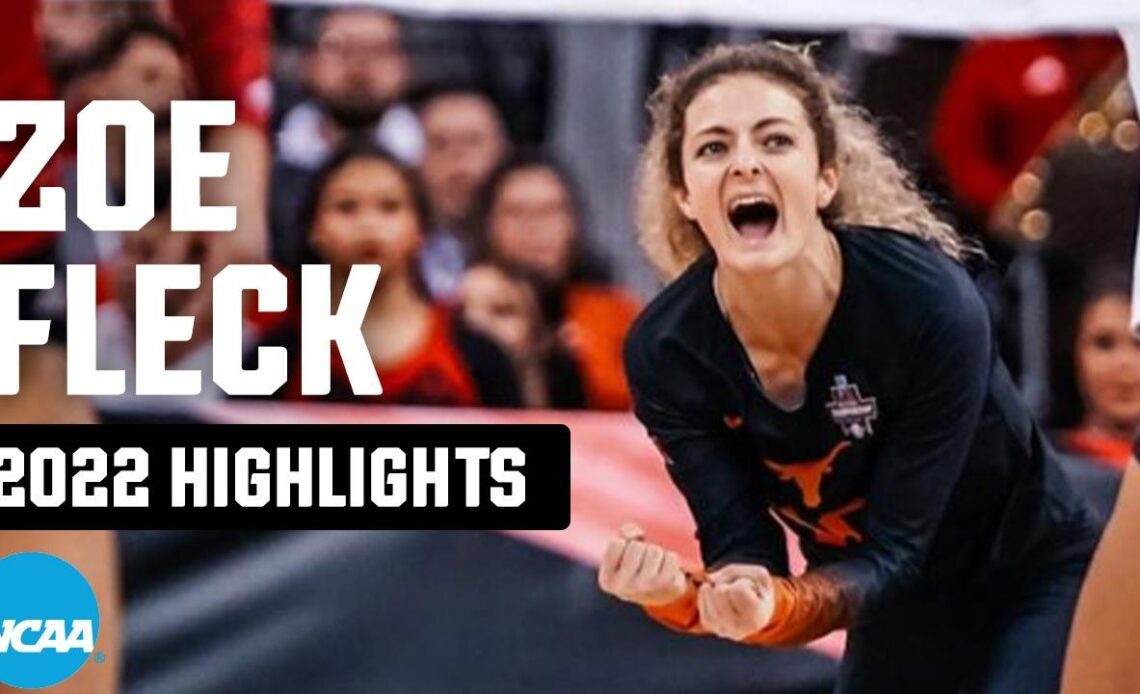 Zoe Fleck highlights: Texas libero's 2022 NCAA volleyball tournament top plays