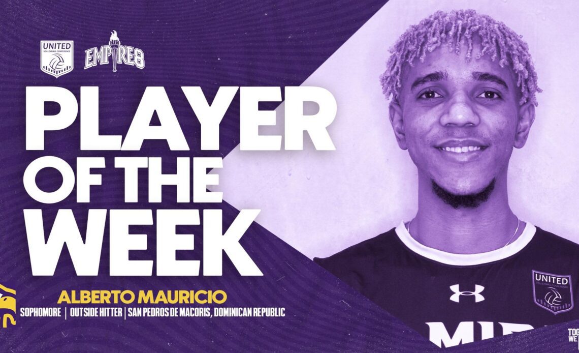 Alberto Mauricio Earns UVC & Empire 8 Player of the Week Honors