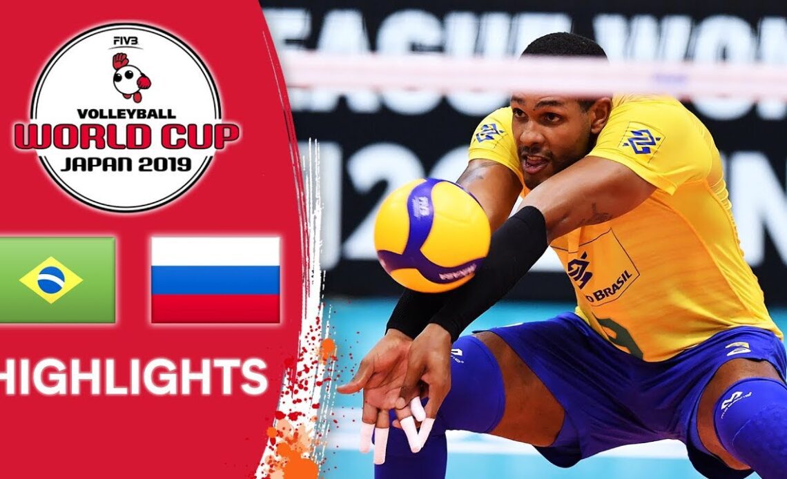 BRAZIL vs. RUSSIA - Highlights | Men's Volleyball World Cup 2019