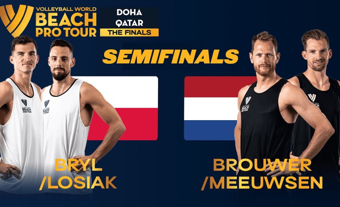 Bryl/Losiak vs. Brouwer/Meeuwsen - Semi Final Highlights Doha 2023 #BeachProTour