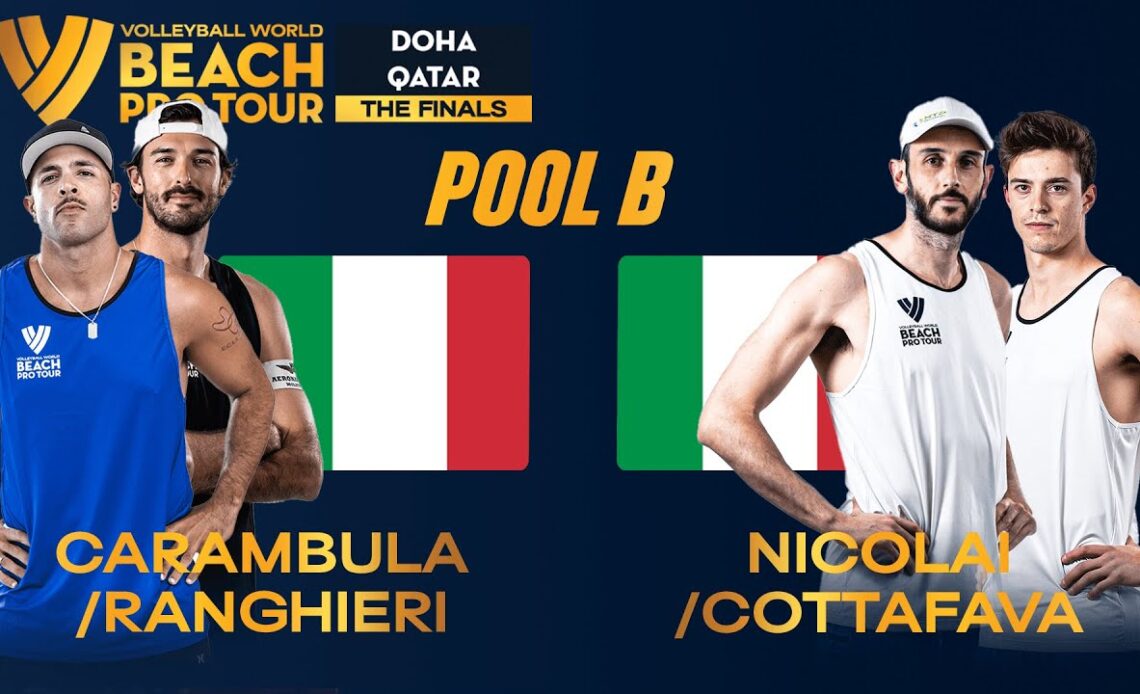 Carambula/Ranghieri vs. Nicolai/Cottafava - Quarter Final Highlights Doha 2023 #BeachProTour